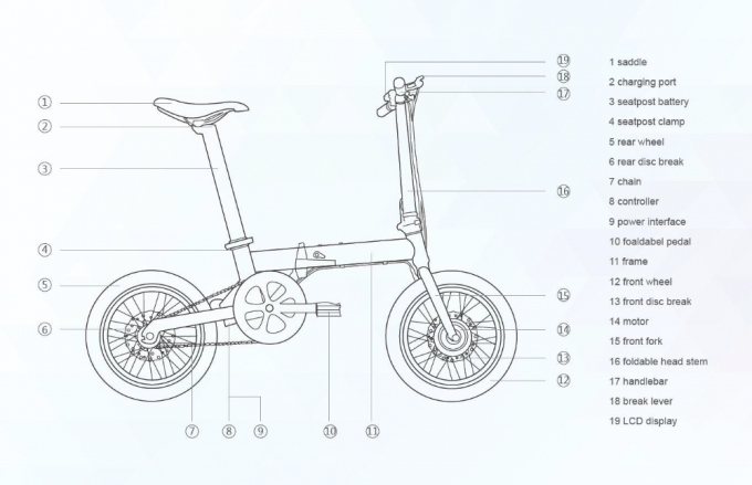 सीई 16" इलेक्ट्रिक फोल्डिंग बाइक/साइकिल 200-250w ब्रशलेस लिथियम बैटरी संचालित 0