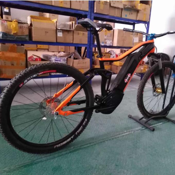 चीन स्टॉक 27.5er इलेक्ट्रिक फुल सस्पेंशन साइकिल फ्रेम Bafang G330 एल्यूमीनियम ट्रेल Ebike Emtb माउंटेन बाइक 1