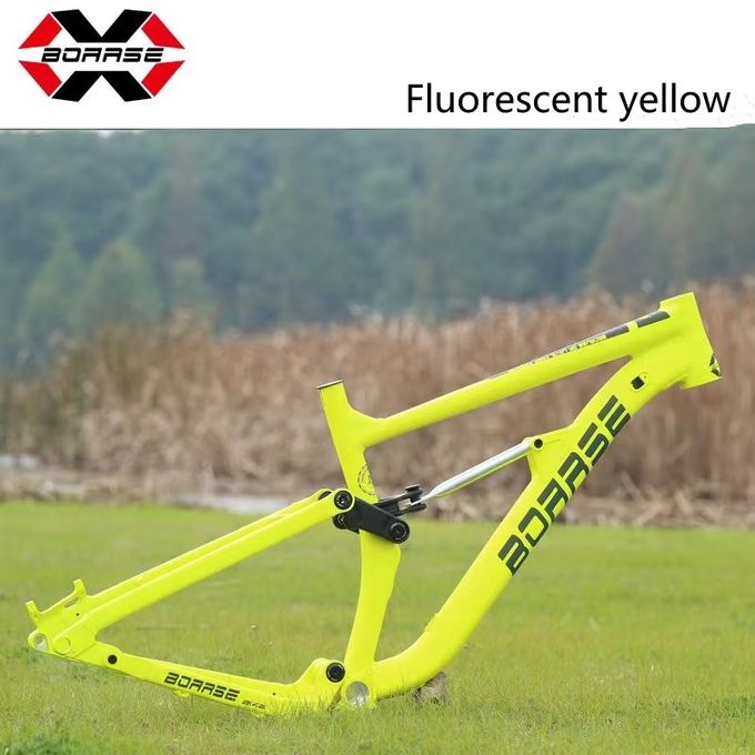 17 इंच की माउंटेन बाइक फ्रेम लंबे समय तक चलने के लिए पीला रंग 2
